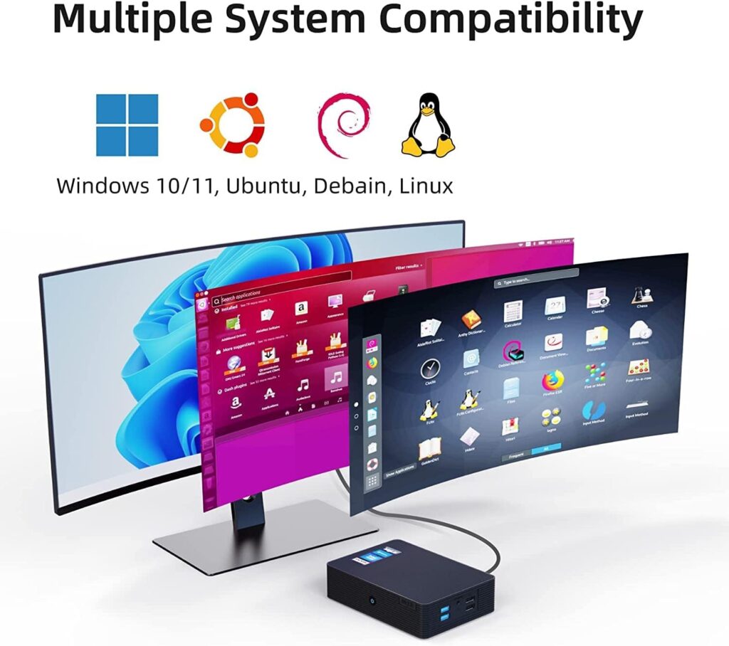 MeLE Fanless Mini PC QuieterHD3 Celeron N5105 16GB 512GB Windows 11 Pro Micro Computer Small Desktop Servers with Gigabit Ethernet WiFi 6 PXE Dual HDMI 4K Unlock BIOS on Industrial Webcast Office