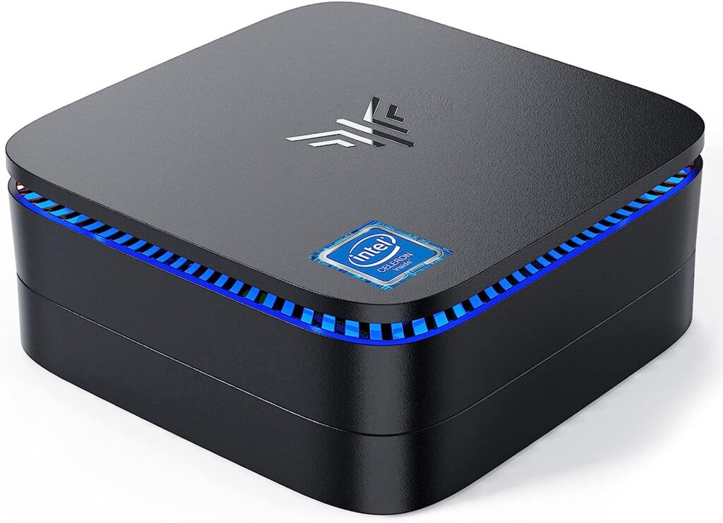 Mini PC Windows 11 Pro, KAMRUI AK1 PRO 12GB RAM 256GB SSD Mini Desktop Computer Intel Celeron N5105 Processor,Quad Core Micro Computer 4K, Support 2.5-inch SSD, 2.4G/ 5.0G WiFi, Gigabit Ethernet, HTPC