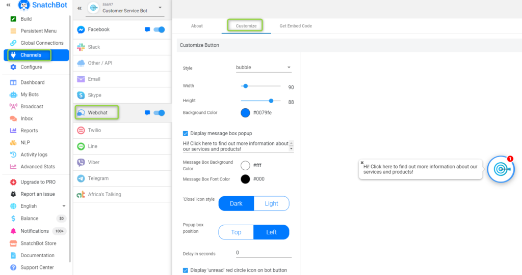 SawBliss Chatbot Customization Review