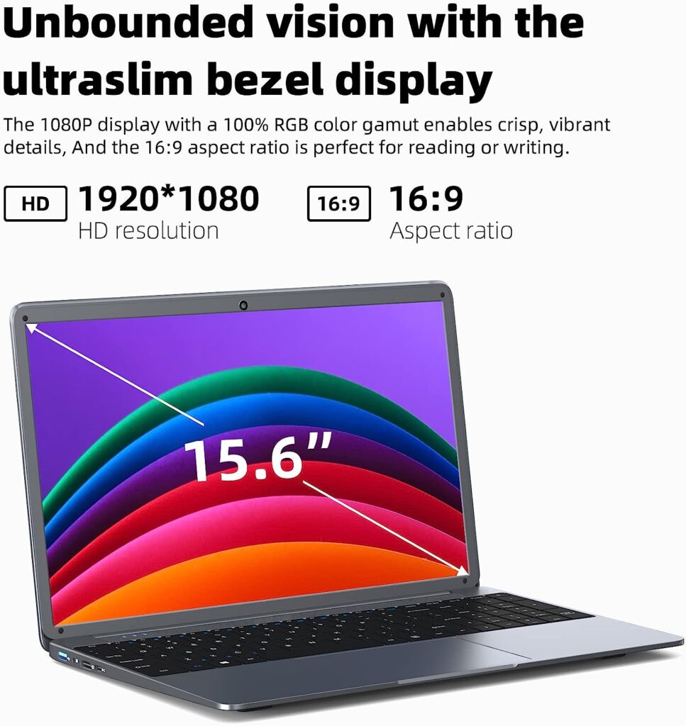 SGIN 15.6 Inch Laptop, 24GB DDR4 512GB SSD Windows 11 Laptops Computer with Intel Celeron N5095 Processor(Up to 2.9GHz), FHD 1920x1080, Mini HDMI, 2.4/5.0G WiFi, Webcam, USB 3.0, Bluetooth 4.2