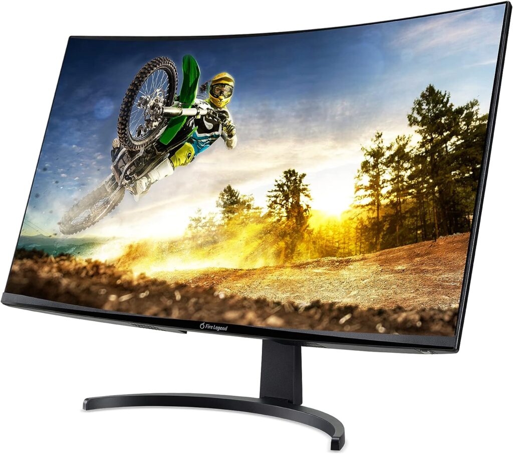 AOPEN 32HC5QR Sbiipx 31.5” Full HD (1920 x 1080) 1500R Curved Gaming Monitor | AMD FreeSync Premium Technology | 165Hz Refresh Rate | 1ms T.V.R | VESA Mountable | Tilt Adjustable | Display Port  HDMI