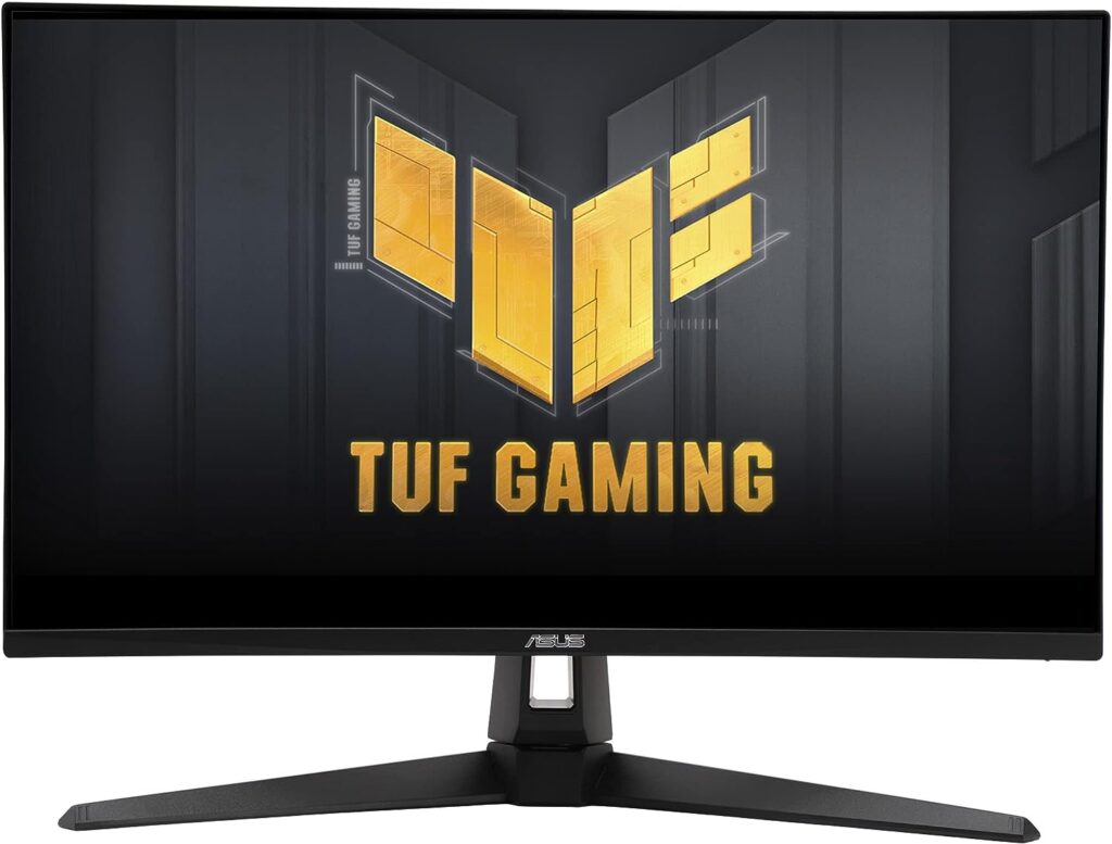 ASUS TUF Gaming 27” 1440P Monitor (VG27AQA1A) - QHD (2560 x 1440), 170Hz (Supports 144Hz), 1ms, Extreme Low Motion Blur, Freesync Premium, Eye Care, HDMI, DisplayPort, Shadow Boost, Speakers, HDR