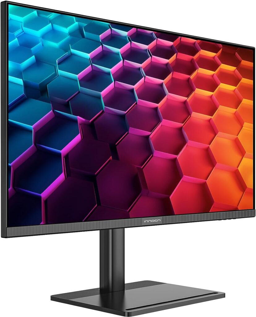 INNOCN 28 4K UHD 3840 x 2160 IPS Computer Monitor Built-in Speaker, 93% DCI-P3, HDMI, Display Port, Eye Care, Flicker Free, Height/Tilt Adjustable Stand, PIP/PBP, Black