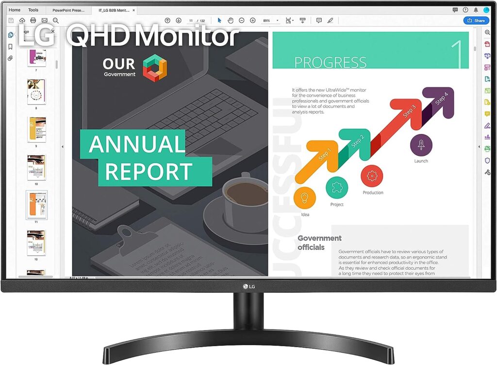 LG QHD 32-Inch Computer Monitor 32QN600-B, IPS with HDR 10 Compatibility and AMD FreeSync, Black