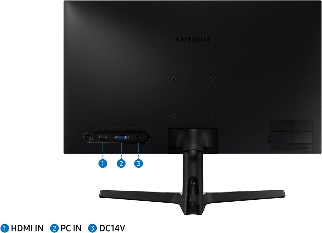 SAMSUNG SR35 Series 27-Inch FHD 1080p Computer Monitor, 75Hz, IPS Panel, HDMI, VGA (D-Sub), VESA Compatible, 3-Sided Border-Less (LS27R356FHNXZA)