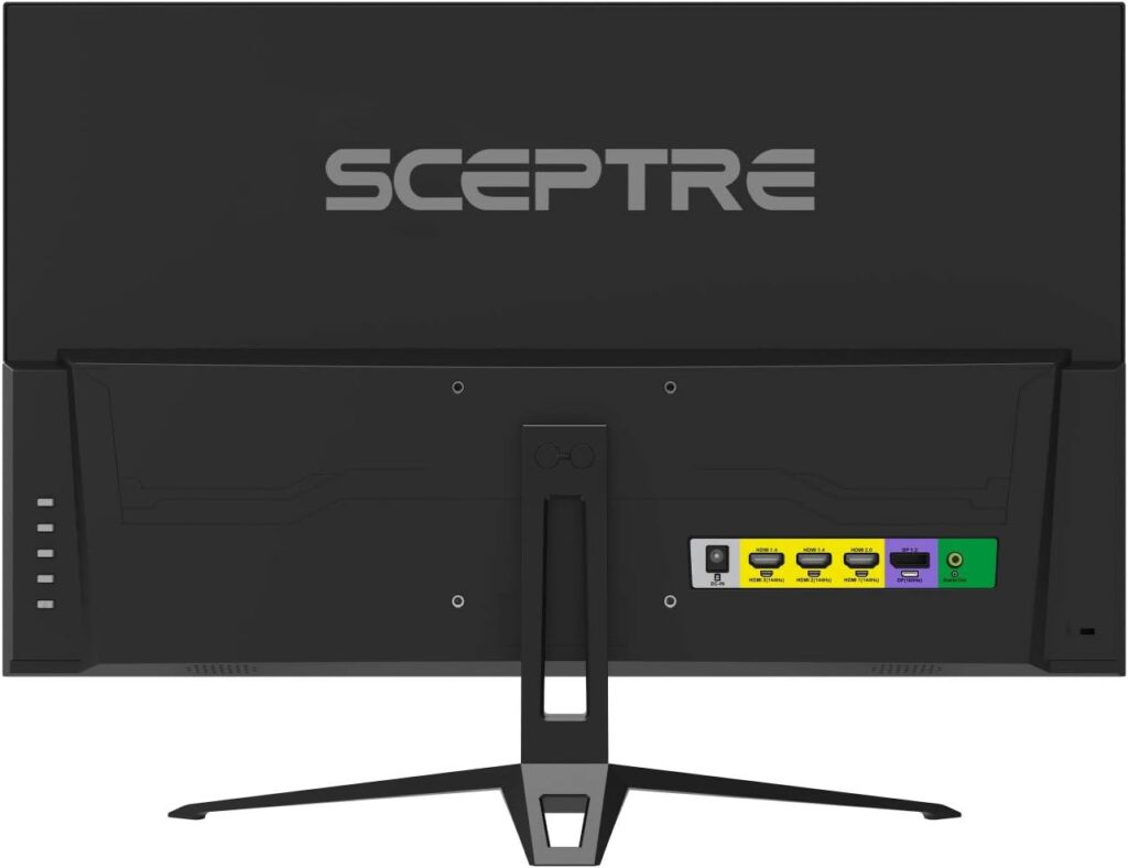 Sceptre 27-inch FHD 1080p IPS Gaming LED Monitor up to 165Hz 144Hz 1ms DisplayPort HDMI, FreeSync FPS RTS Build-in Speakers Gunmetal Black 2022 (E275B-FPT165)