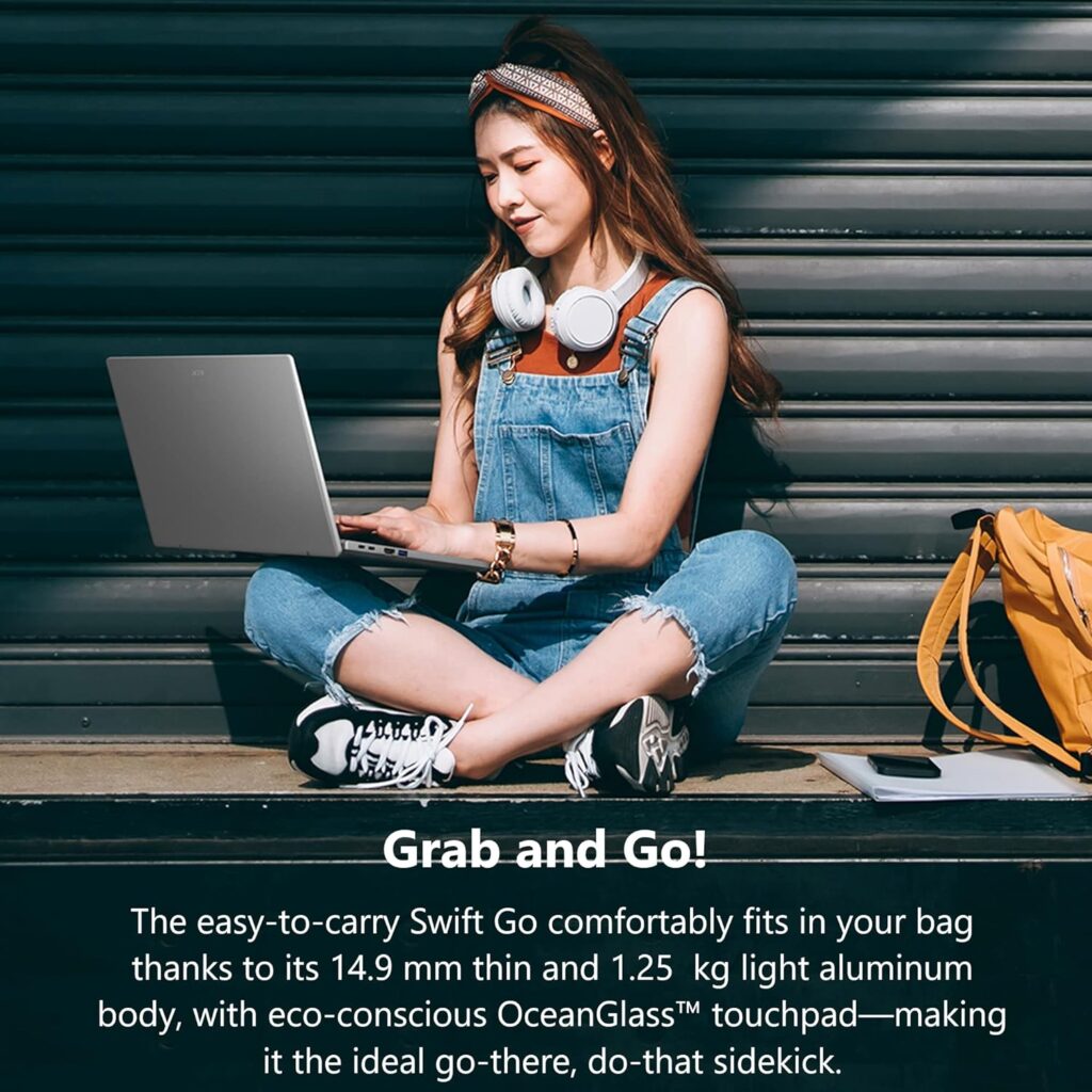 Acer Swift Go 14 Intel Evo Thin  Light Laptop 14 1920x1200 100% sRGB Touch Display Intel Core i7-1355U Intel Iris Xe 16GB LPDDR5 512GB Gen 4 SSD Killer WiFi 6E AX1675 SFG14-71T-72QV