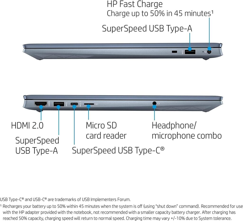 HP 2022 Newest Pavilion 15.6 FHD 1080P IPS Laptop, 8-Core AMD Ryzen 7-5700U(Up to 4.3GHz, Beat i7-1180G7), 32GB RAM, 1TB NVMe SSD, Numpad, HDMI, WiFi, USB-AC, Fast Charge, Audio by BO, Win11