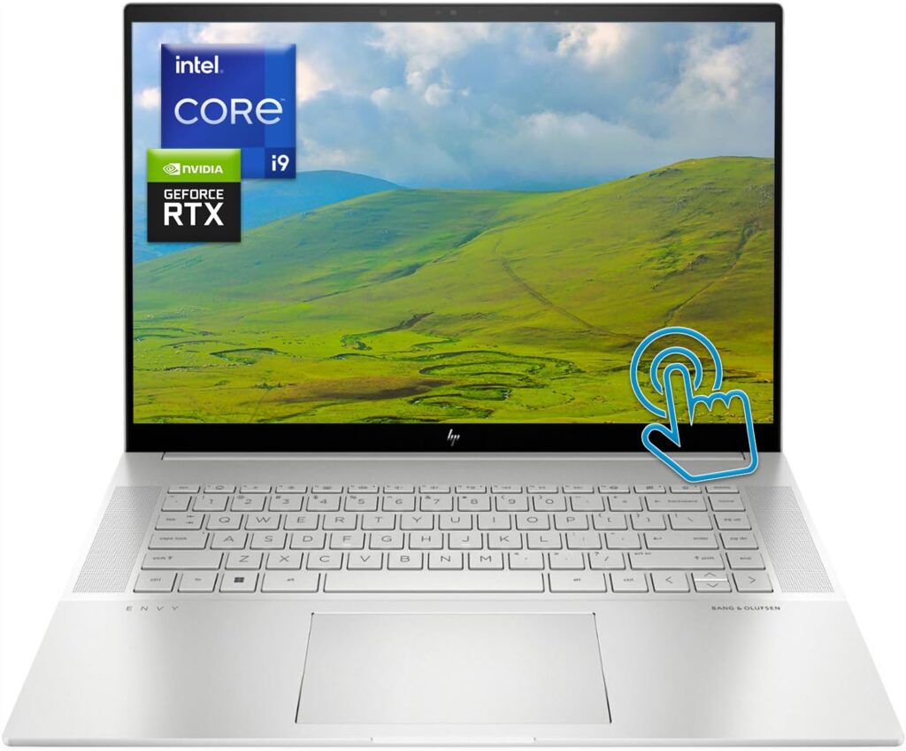 HP Envy 16 WQXGA (2560 x 1600) Touchscreen Laptop, Intel Core i9-13900H Processor, GeForce RTX 4060 Graphics, Backlit Keyboard, Wi-Fi 6E, Audio by Bang  Olufsen, Windows 11 (64GB RAM | 2TB PCIe SSD)