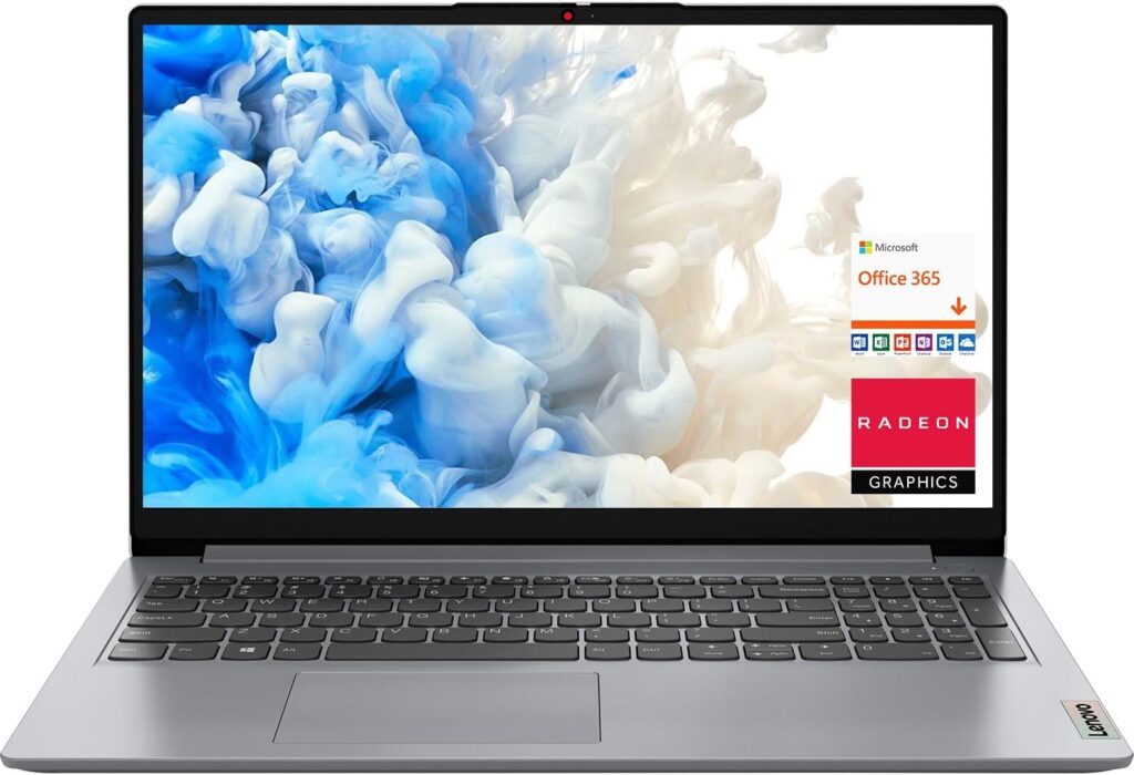 Lenovo 2023 Newest 15.6 Laptop, IdeaPad 1, 20GB Memory, 1TB SSD Storage, AMD Dual-core Processor, 15.6 HD Anti-Glare Display, HDMI, SD Card Reader, Windows 11 Home, Includes 1 Year Microsoft 365