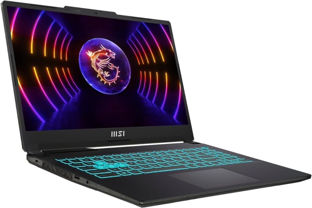 MSI Cyborg Gaming Laptop 15.6Inches FHD IPS 144hz Display 12th Gen Intel Core i5-12450H Up to 4.40 GHz GeForce RTX 4050 16GB DDR5 1TB PCIe 4.0 RGB Keyboard Wi-Fi 6 Type-C RJ45 HDMI Win11 Pro Black