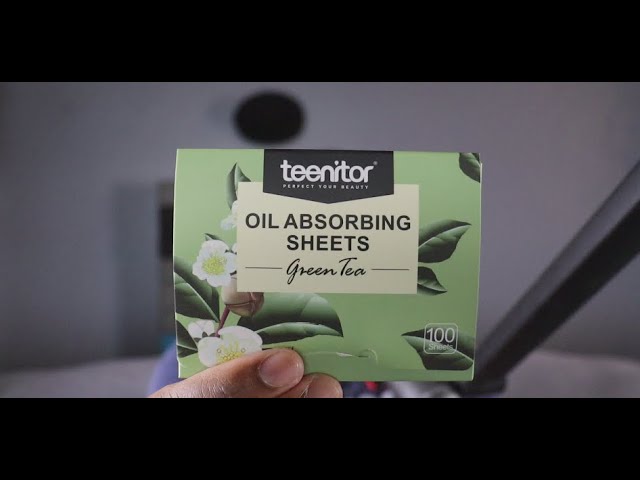 Demo In Use 800 Counts Natural Green Tea Oil Control Film
