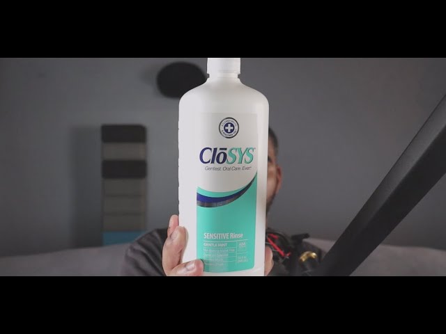Demo In Use Closys Oral Care Sensitive Rinse