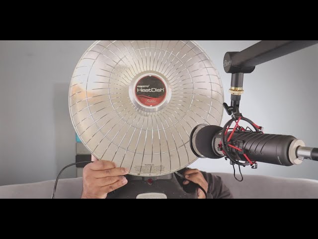 Demo In Use Heat Dish Parabolic Electric Heater