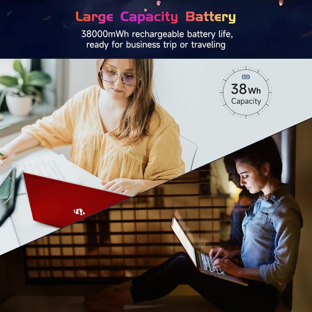 15.6 FHD IPS Student Laptop Computer, 4-Core Pentium N100 (Beat i3-1115G4, Up to 3.4GHz), 16GB RAM 1TB SSD, Backlit Keyboard, Fingerprint, 2 Years Warranty, WiFi 6, Win 11 H